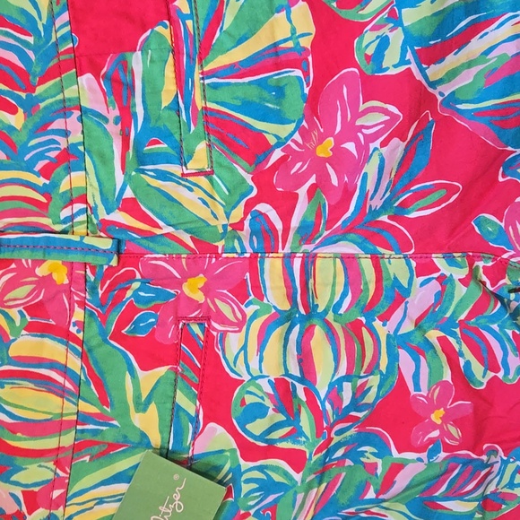 NWT Lilly Pulitzer Callahan Pomegranate "Jungle Tumble" Shorts - Picture 8 of 8